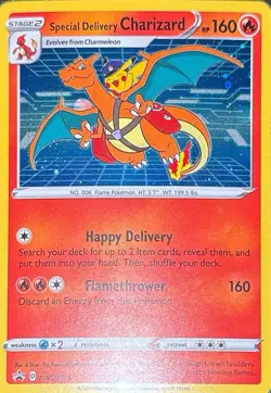 Pokemon Special Delivery Charizard Promo Holo SWSH075 Sword & Shield - Image 3
