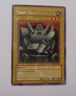 Giant Soldier of Stone LOB-EN068 (Rare, Unlimited, Played / MP) Yugioh - Image 1