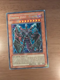 YUGIOH Secret Rare Destiny Hero - Plasma CT04-EN003 - Image 1