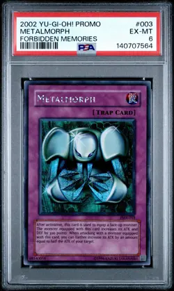 2002 Yu-Gi-Oh! Metalmorph Forbidden Memories FMR Limited Edition Secret PSA 6 - Image 1