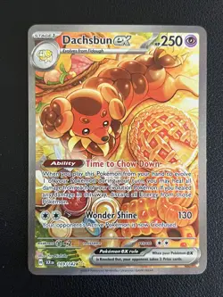 Pokemon Card Dachsbun ex 169/142 Special Illustration Rare Stellar Crown - Image 1