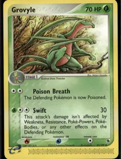 Grovyle Uncommon Ruby and Sapphire 31/109 Grass Pokemon Card - Image 1