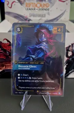 Riftbound Renata Glasc Showcase EPIC Single CARD SFD- 88a- League Of Legends NM - Image 1