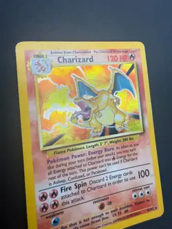 Pokemon Charizard 4/102 Base Set Holo Card Wotc Vintage MP - Image 5