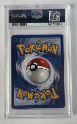 PSA 8 Hitmonchan Base Set Holo 7/102 WOTC Pokemon Card Slab NM-MT - Image 2