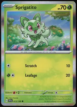 Sprigatito - (Mirage Holo) Miscellaneous Cards & Products Holo 013/198 - Image 1