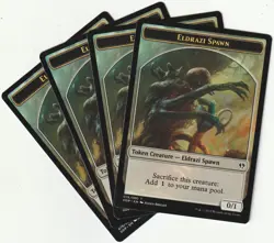 ✪ 4 MAGIC The Gathering ELDRAZI SPAWN Creature Token PLAYSET DDP/EN NM/EX - Image 1