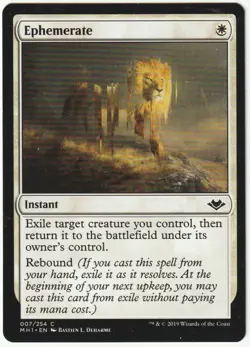 ✪ 1 MAGIC The Gathering EPHEMERATE White Instant MH1/EN NM/EX - Image 1