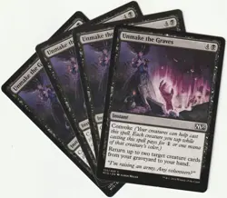 ✪ 4 MAGIC The Gathering UNMAKE THE GRAVES Black Instant MTG PLAYSET M15/EN 2014 - Image 1