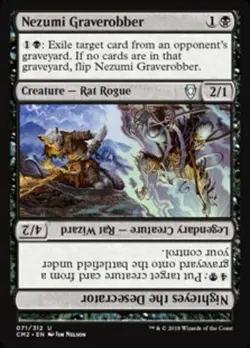 NEZUMI GRAVEROBBER Commander Anthology Volume 2 MTG NM Black - Rat Unc - Image 1