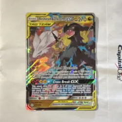 Pokemon Reshiram & Zekrom GX TAG TEAM Ultra Rare Holo Cosmic Eclipse 157/236 27… - Image 1