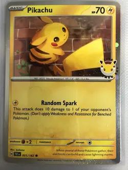 Pikachu (Pokemon Day 2026) 051/162 Stamped Pokemon TCG Promo - Image 1