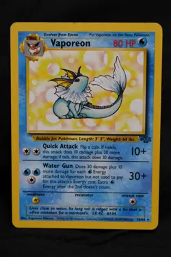 Vaporeon 28/64 LP Jungle Regular Rare Unlimited Pokemon TCG - Image 1