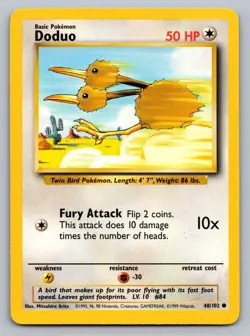 Pokemon TCG Base Set Doduo 048/102 - Image 1