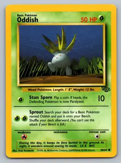Pokemon TCG Jungle Oddish 58/64 - Image 1