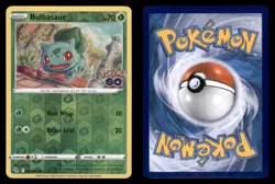 Bulbasaur 001/078 Common Pokemon GO Pokemon TCG Reverse Holo NM - Image 3