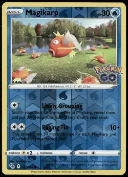 Magikarp Reverse Holo 021/078 Pokemon GO LP - Image 1
