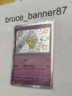 Pokemon TCG Drifloon 155/091 Paldean Fates Shiny NM English - Image 1