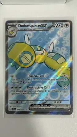 Pokemon TCG Dundunsparce ex Journey Together Ultra Rare Holo NM - Image 1