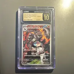 Pokemon CGC Pristine 10 Team Rocket's Houndoom Art Rare Holo Japanese 100/098 - Image 1