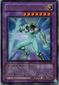 Yugioh Elemental Hero Glow Neos STON-EN036 Ultra Rare NM - Image 1