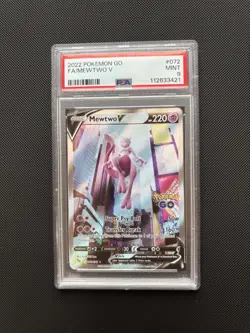 Mewtwo V Pokemon Go Alternate Art 072/078 - PSA 9 - Image 1