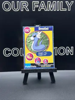 Dratini #147 Pokemon The First Movie Promo Card PokeTrivia PERFORATED - Image 1