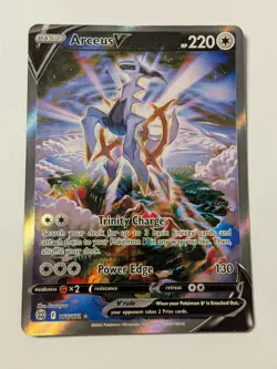 Arceus V Full Art Ultra Rare 166/172 Brilliant Stars Pokemon Card 220 HP - Image 1