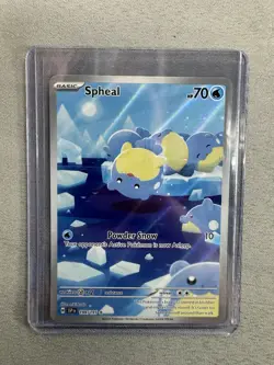 Spheal 199/191 Surging Sparks Full Art Ultra Rare Holo Pokemon Card MINT - Image 1