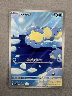 Spheal 199/191 Surging Sparks Full Art Ultra Rare Holo Pokemon Card MINT - Image 2