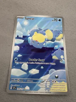 Spheal 199/191 Surging Sparks Full Art Ultra Rare Holo Pokemon Card MINT - Image 3