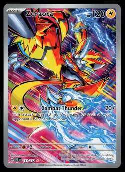 Zeraora 151/142 SV07: Stellar Crown Holo Pokemon Card - Image 1