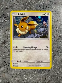 Pokemon TCG Cards Eevee SM235 Black Star Promo Holo NM-M - Image 1