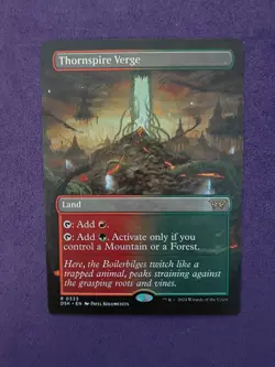 Thornspire Verge - Borderless NM MTG Duskmourn: House of Horror - Image 1