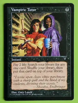 MTG VAMPIRIC TUTOR x1, Visions. Excellent. Pre Modern, Commander. - Image 1