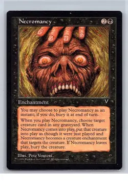 MTG Necromancy - Visions LP Lightly Played Magic The Gathering - Image 1