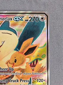 Eevee & Snorlax GX SM169 Pokemon Black Star Promo Sun & Moon Tag Team - Image 3