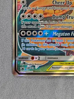 Eevee & Snorlax GX SM169 Pokemon Black Star Promo Sun & Moon Tag Team - Image 4