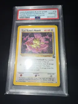 Pokemon 2000 Meowth Black Star Promo PSA 10 - Image 1