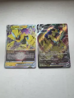 Pokemon: Zeraora VSTAR 055/159 & Zeraora Vmax 054/159 Crown Zenith NM/M - Image 1