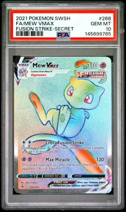 PSA 10 MEW VMAX 268/264 FULL ART SECRET FUSION STRIKE POKEMON 😍 - Image 1
