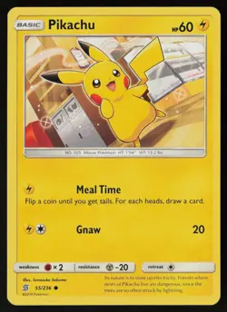 Pikachu 55/236 Pokemon Unified Minds Common Near Mint - Image 1