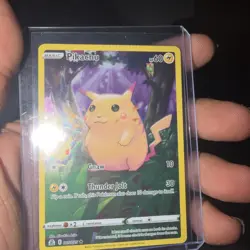 Pokemon TCG Pikachu 005/025 Celebrations Full Art Holo Machine Clamp Error - Image 1