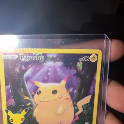 Pokemon TCG Pikachu 005/025 Celebrations Full Art Holo Machine Clamp Error - Image 2