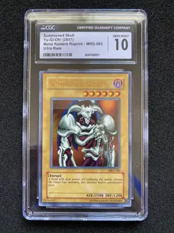 CGC 10 Summoned Skull Metal Raiders 2017 Reprint Ultra Rare Yugioh - Image 1