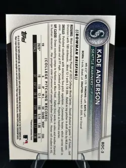 2025 Bowman Draft Kade Anderson Image Variation Mega Mojo Refractor BDC-3 - Image 2