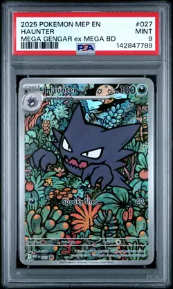 HAUNTER 027 PSA 9 MEGA GENGAR EX MEGA BATTLE ILLUSTRATION RARE POKEMON ENGLISH - Image 1