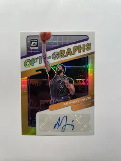 2021-22 Panini Donruss Optic Opti-Graphs - Anthony Davis - AUTO - GOLD /10 - Image 1