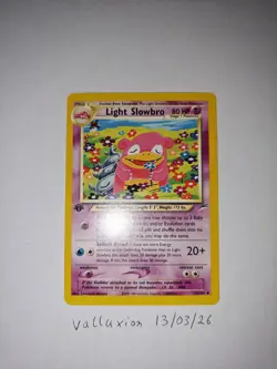 Pokemon TCG Light Slowbro 1st Edition Uncommon 51/105 Neo Destiny NM - Image 2