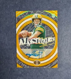 2024 Panini Illusions - Mystique Autographs Michael Pratt #11 Gold /10 (AU, RC) - Image 1